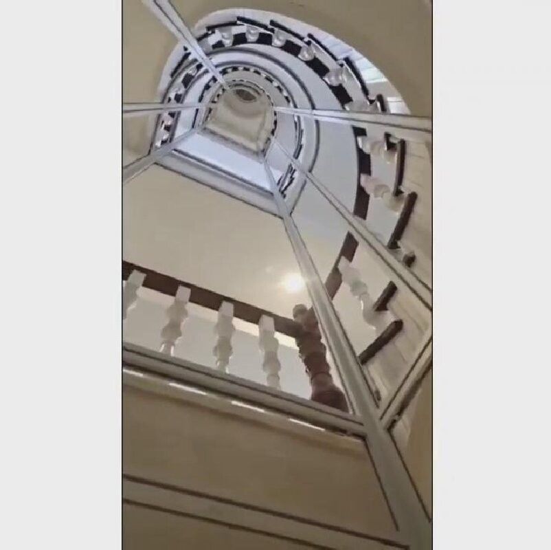 Platzsparender halbkreisförmiger Aufzug | Personenaufzug für 6 Etagen