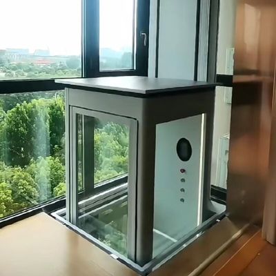 Marmorgelböden Hydraulische Wohnlifte LED-Panel Kompakte Wohnlifte