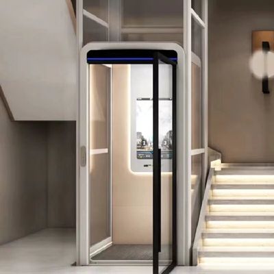 304# Edelstahl-Haus hydraulischer Aufzug Edelstahlrahmen mit automatischer Tür